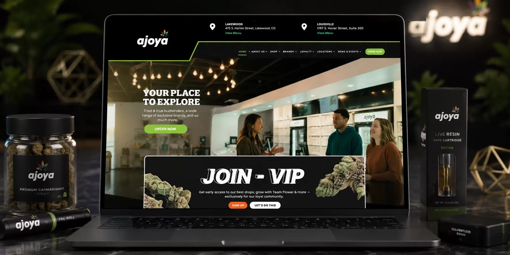 Ajoya Dispensary Website Case Study
