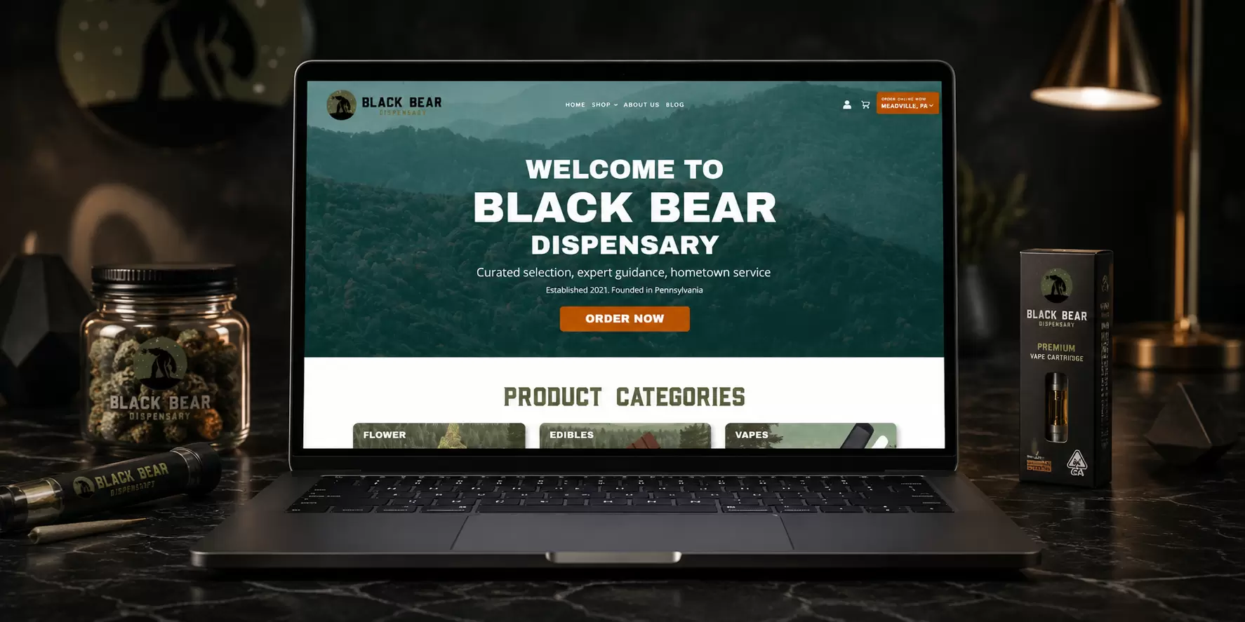 Black Bear Dispensary Website Case Study