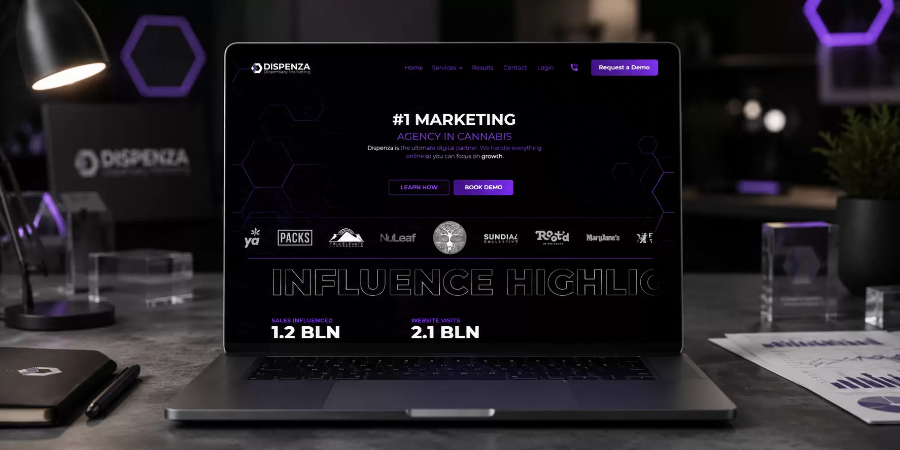 Dispenza Cannabis Marketing Website Case Study