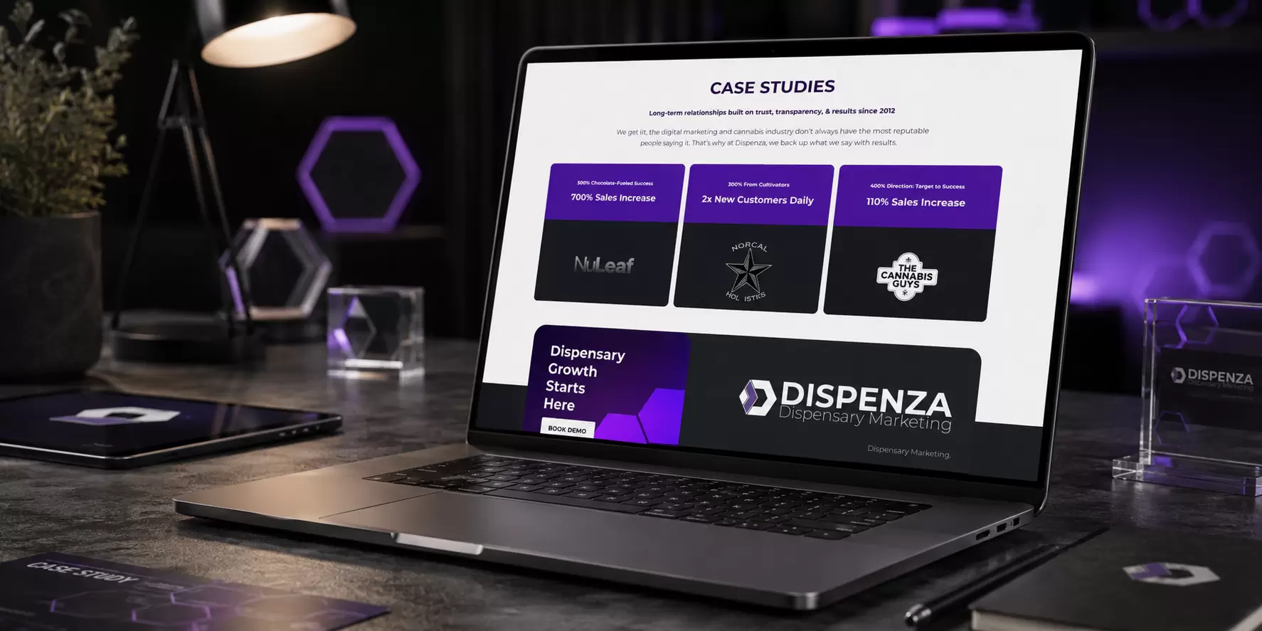 Dispenza Cannabis Marketing Website Case Study - Image 1
