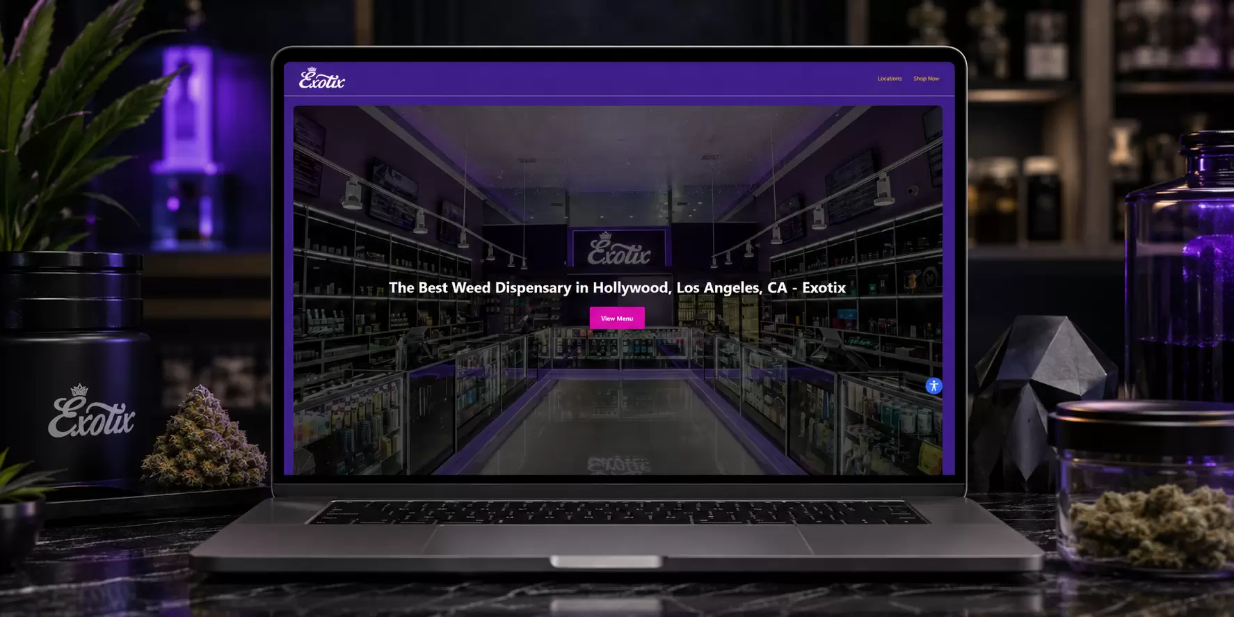 Exotix Cannabis Website Case Study