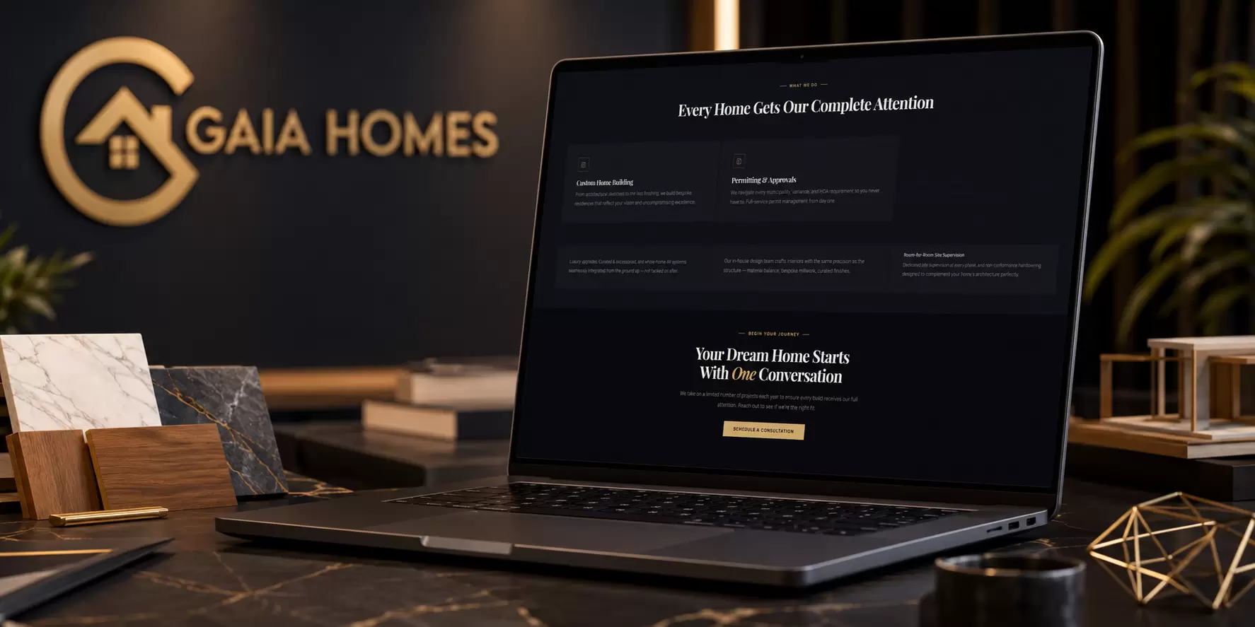 Gaia Homes - Florida Luxury Custom Home Website - Image 1