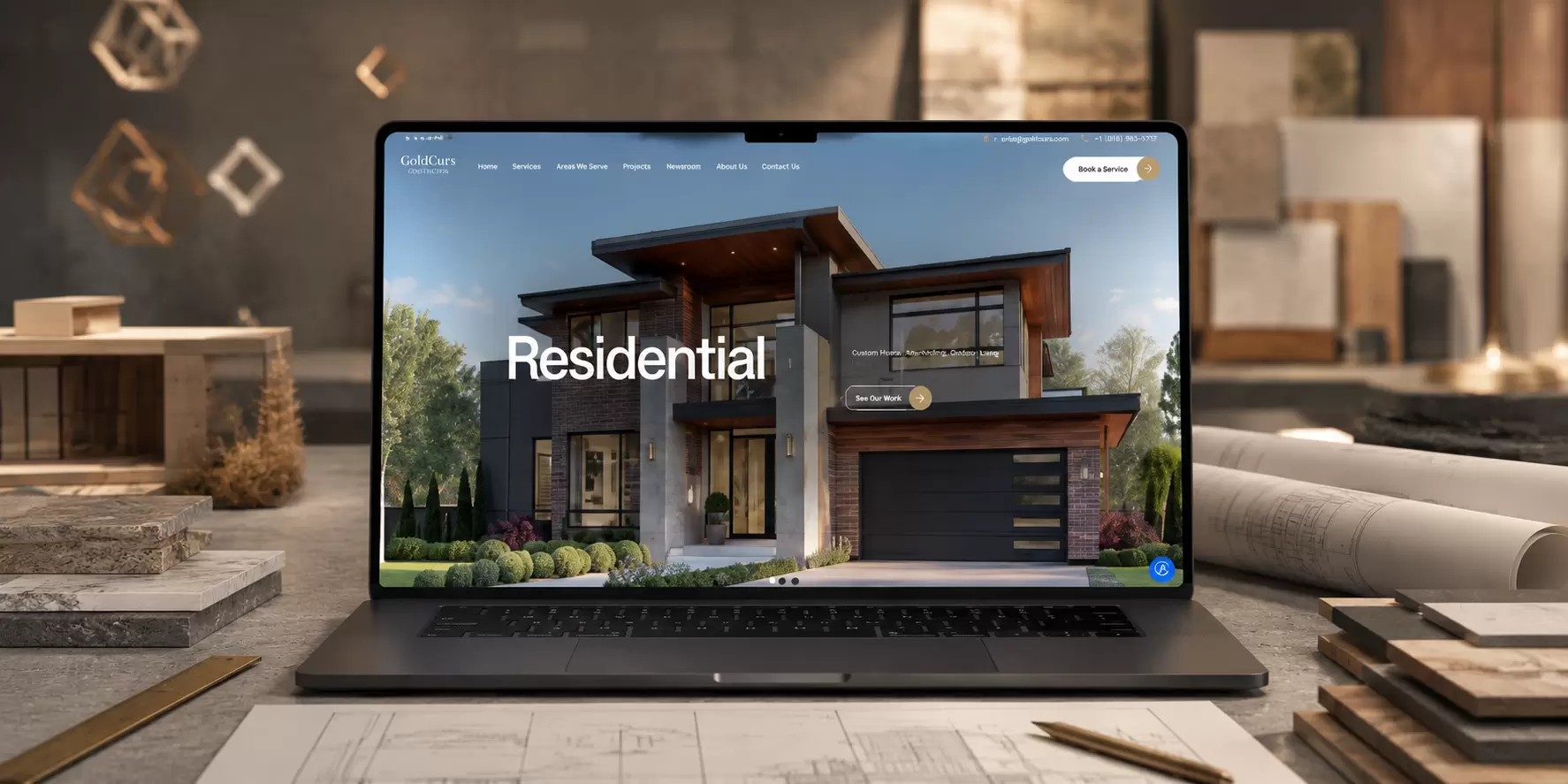 GoldCurs Construction Website Case Study