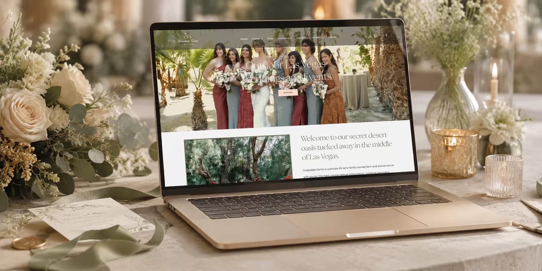 GreenGale Farms - Las Vegas Wedding Venue Website - Image 2