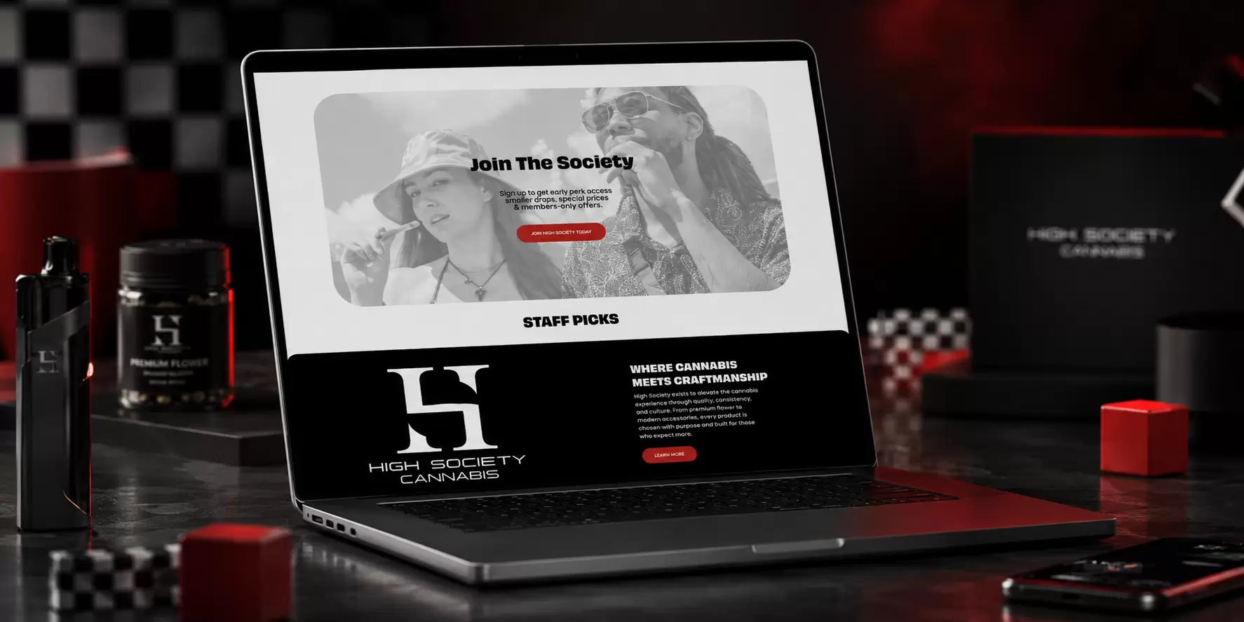High Society - Michigan Cannabis Dispensary Website - Image 1