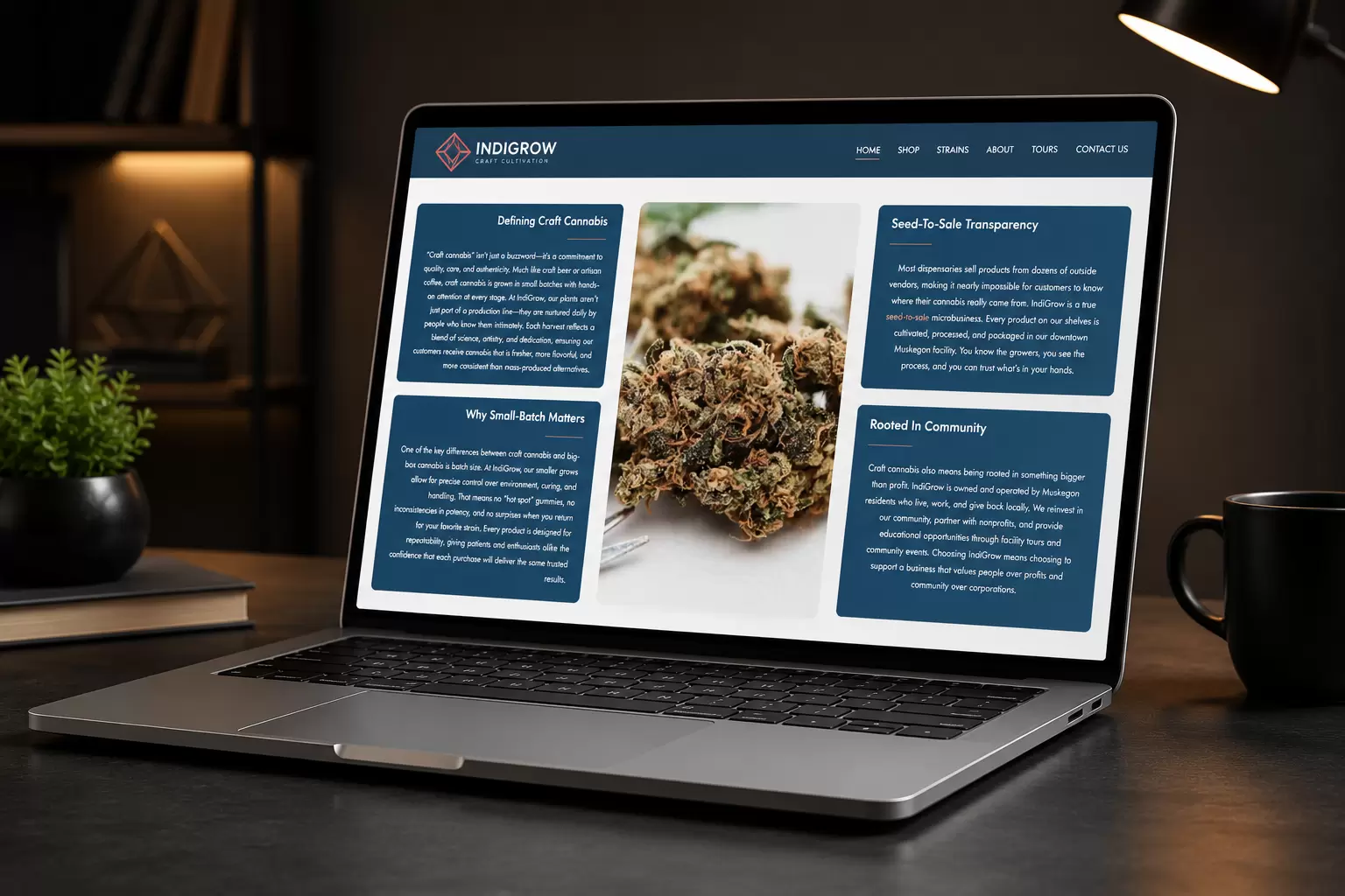 IndiGrow - Muskegon Craft Cannabis Website - Image 3