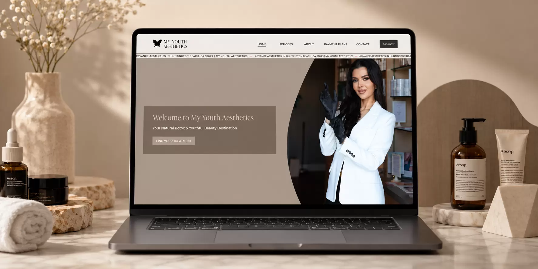 My Youth Bank Med Spa Website Case Study