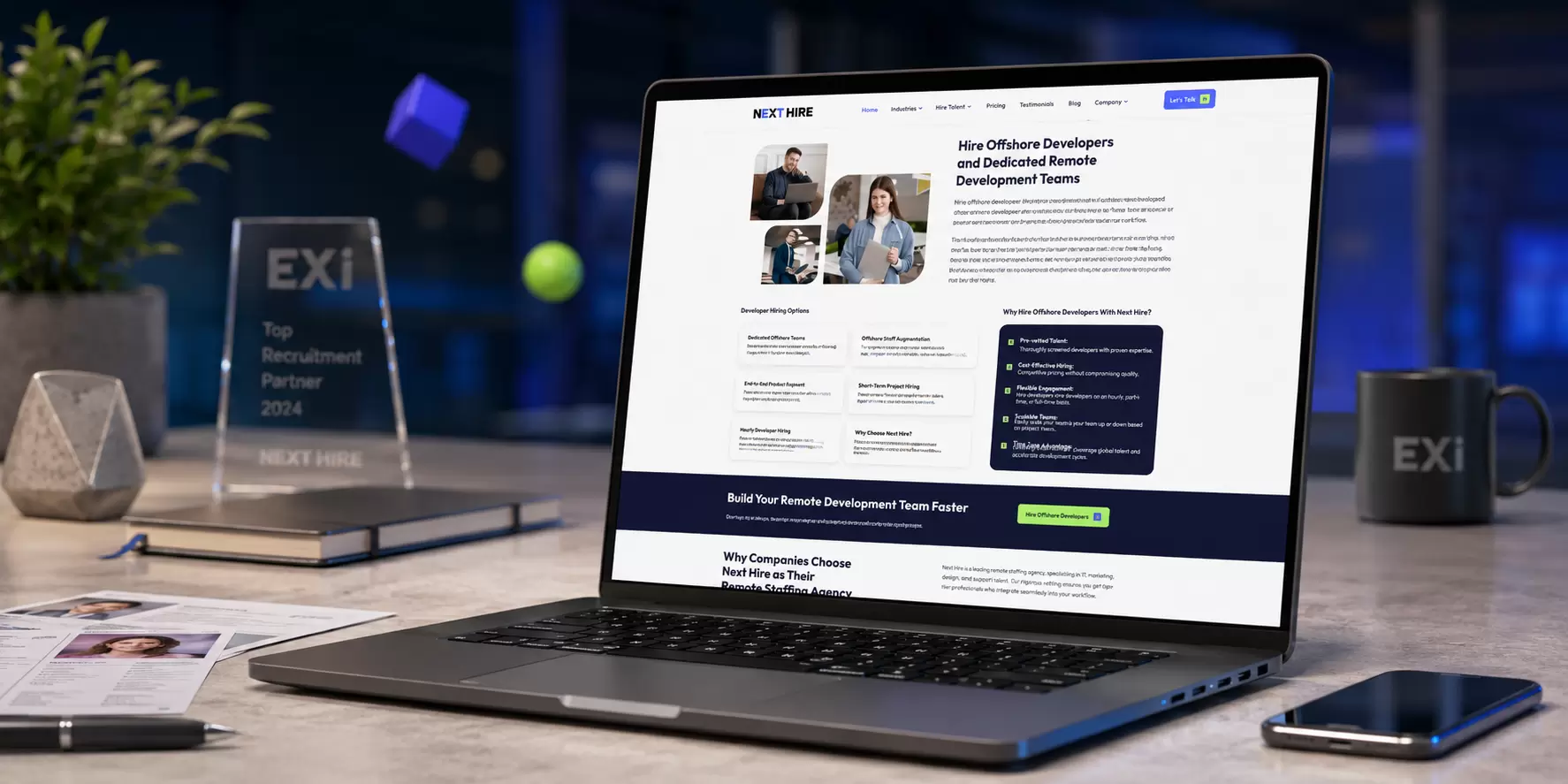 Next Hire Inc - Virtual Staffing Website - Image 1
