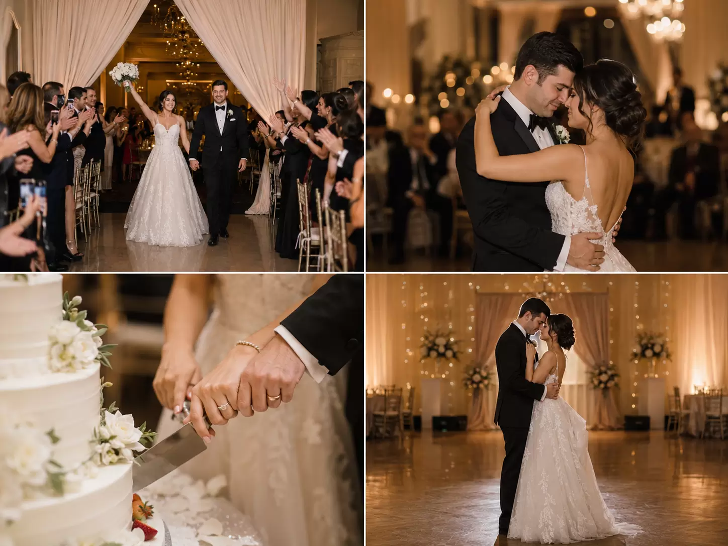 romantic wedding moments in elegance