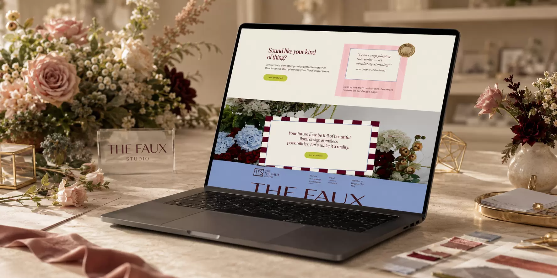 The Faux Studio - Premium Faux Floral Hire Website - Image 1